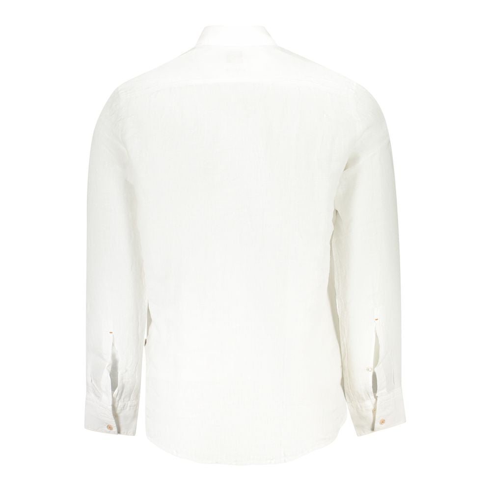 Chemise en lin blanc Hugo Boss pour homme