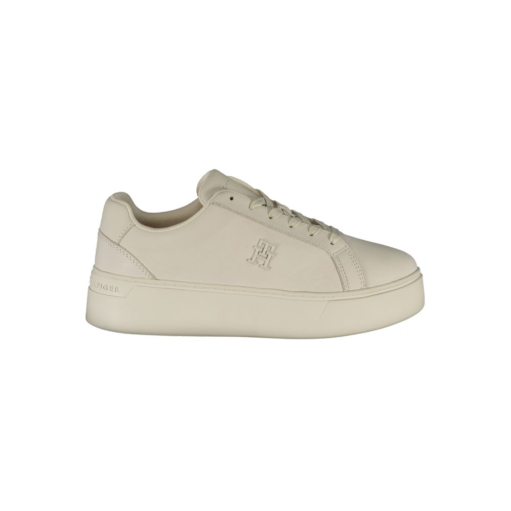 Baskets blanches en polyester Tommy Hilfiger