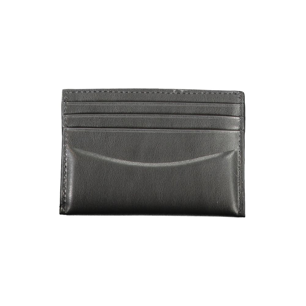 Portefeuille en cuir noir Calvin Klein