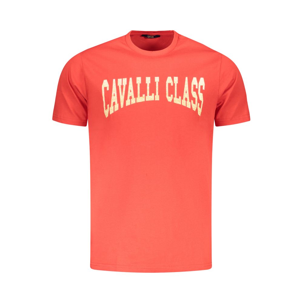 T-shirt Cavalli Class en coton rouge pour homme