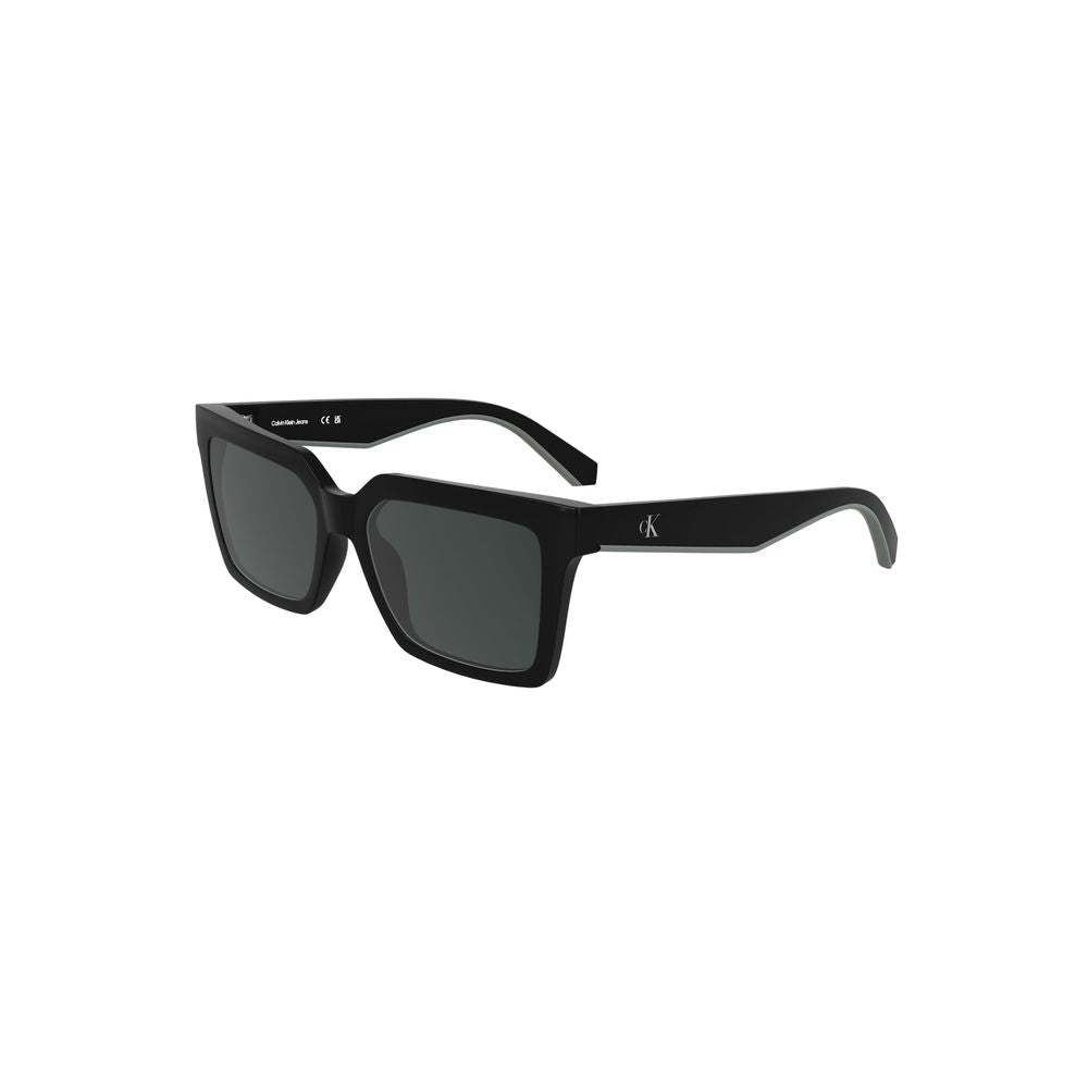 Lunettes de soleil Calvin Klein noires en tissu biosourcé