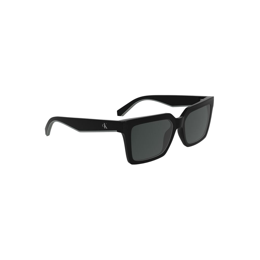 Lunettes de soleil Calvin Klein noires en tissu biosourcé