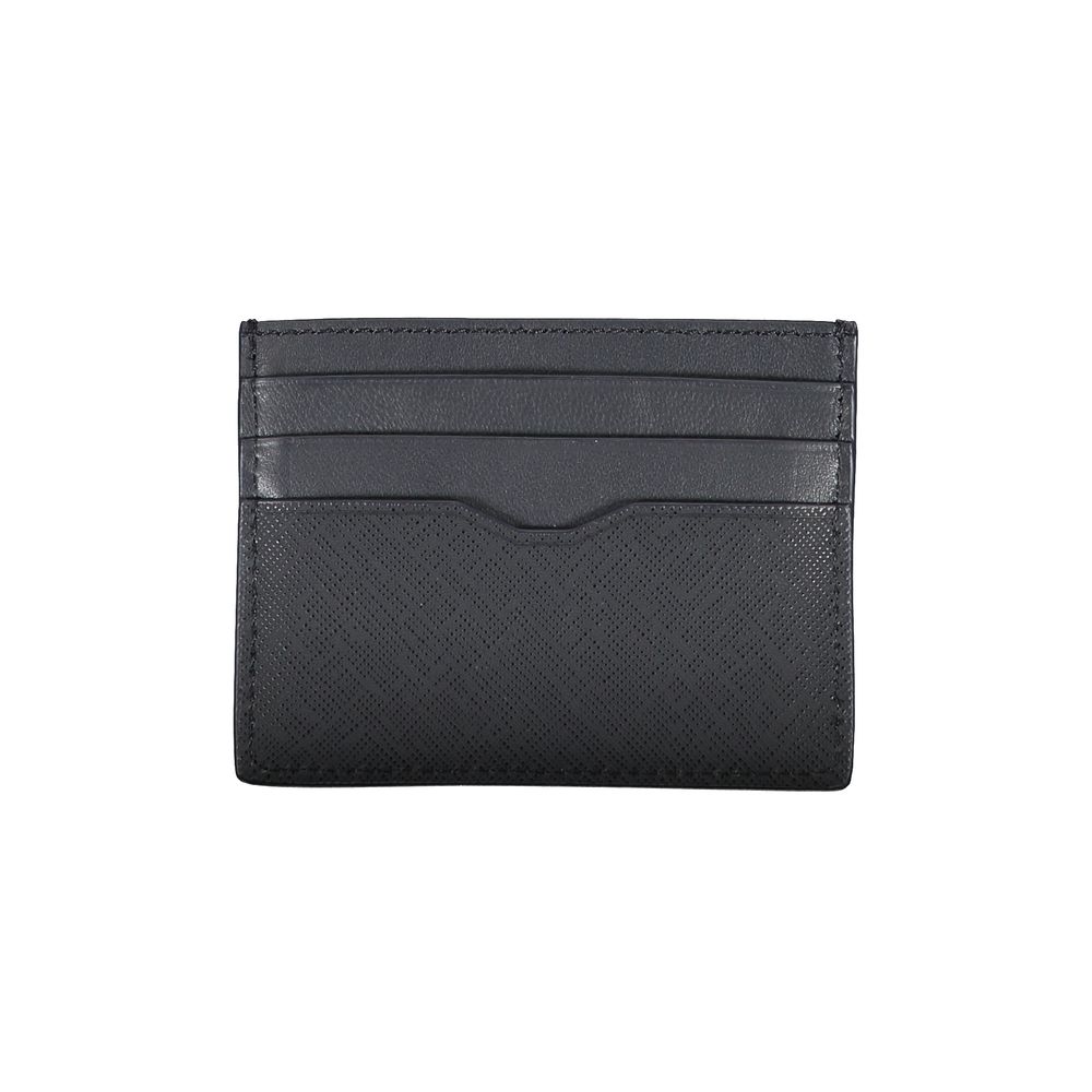 Portefeuille homme en cuir bleu Tommy Hilfiger