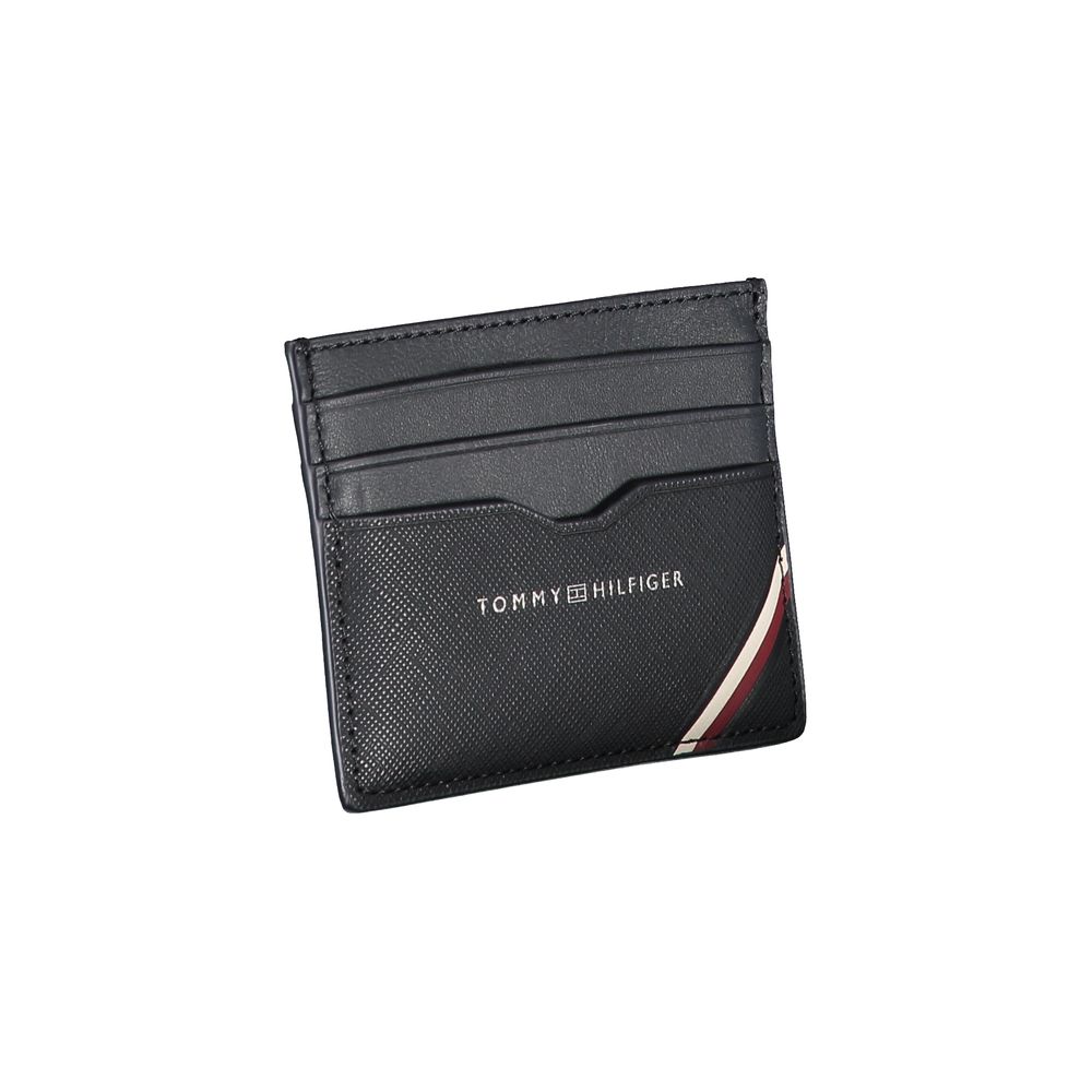 Portefeuille homme en cuir bleu Tommy Hilfiger