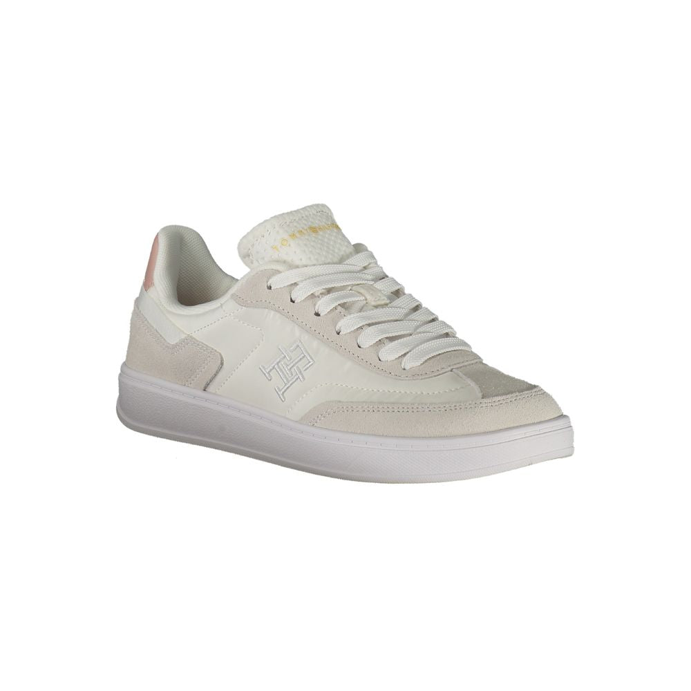 Baskets Tommy Hilfiger blanches en polyéthylène pour femme