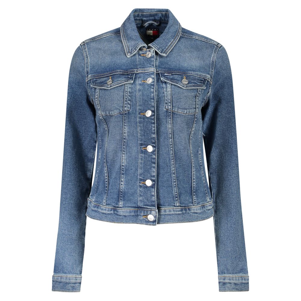 Veste femme en coton bleu Tommy Hilfiger