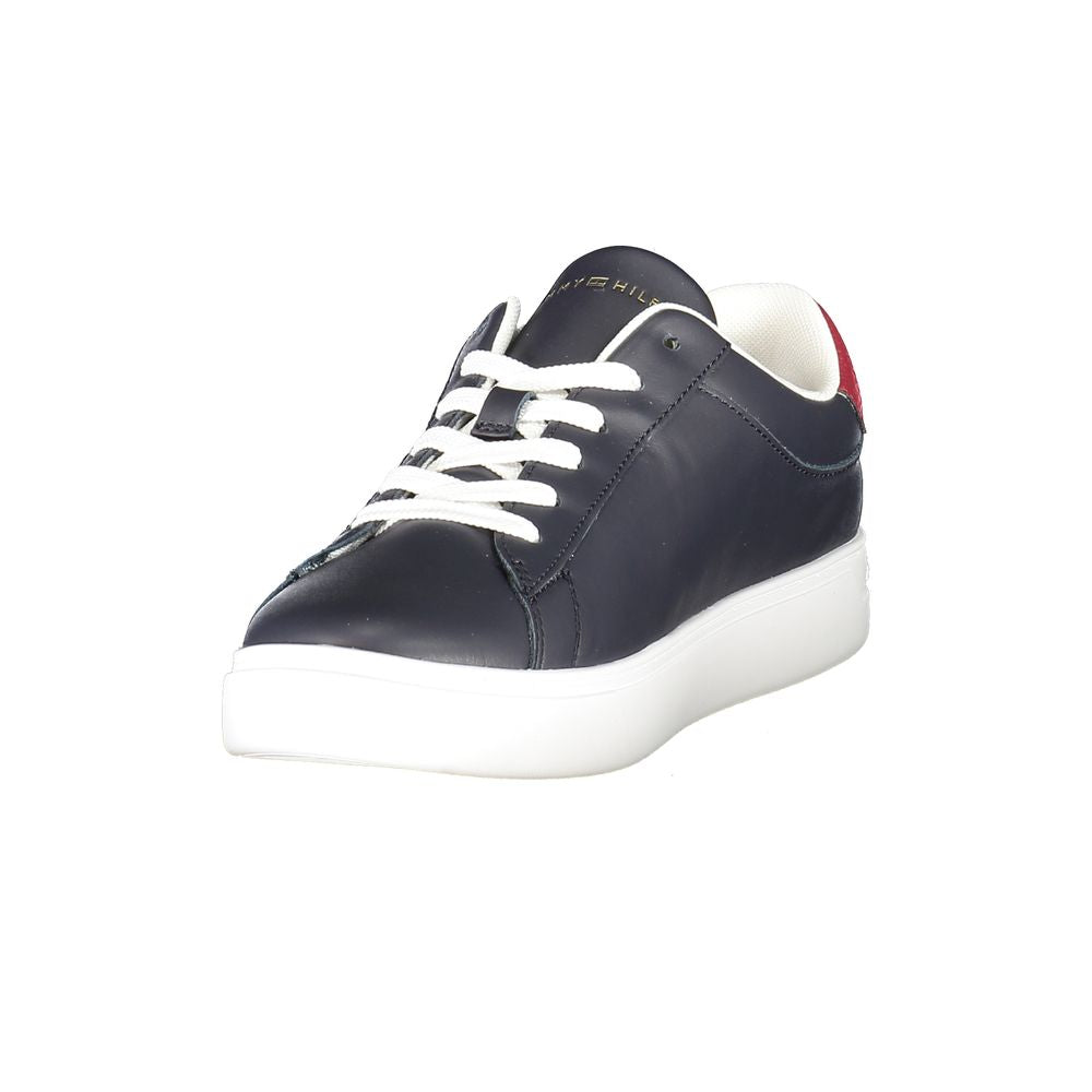 Baskets Tommy Hilfiger en cuir bleu pour femme