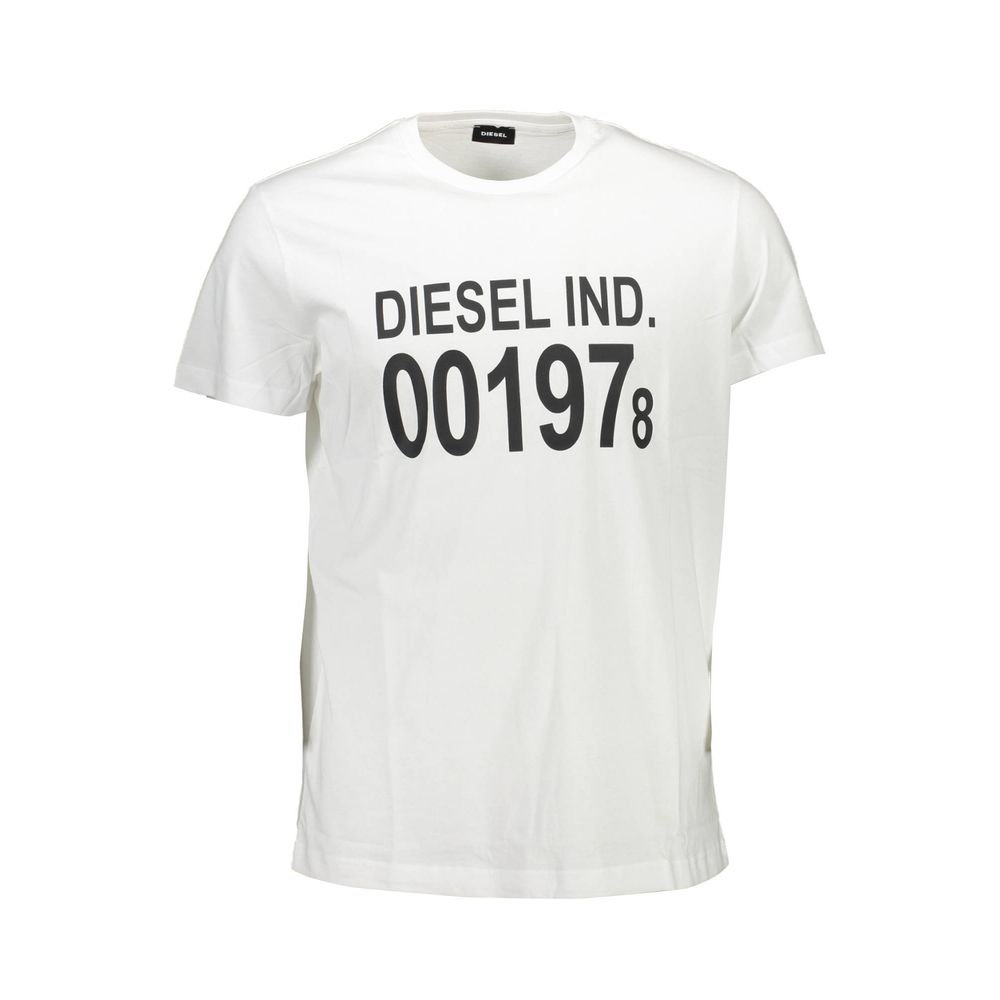 T-shirt Diesel en coton blanc pour homme