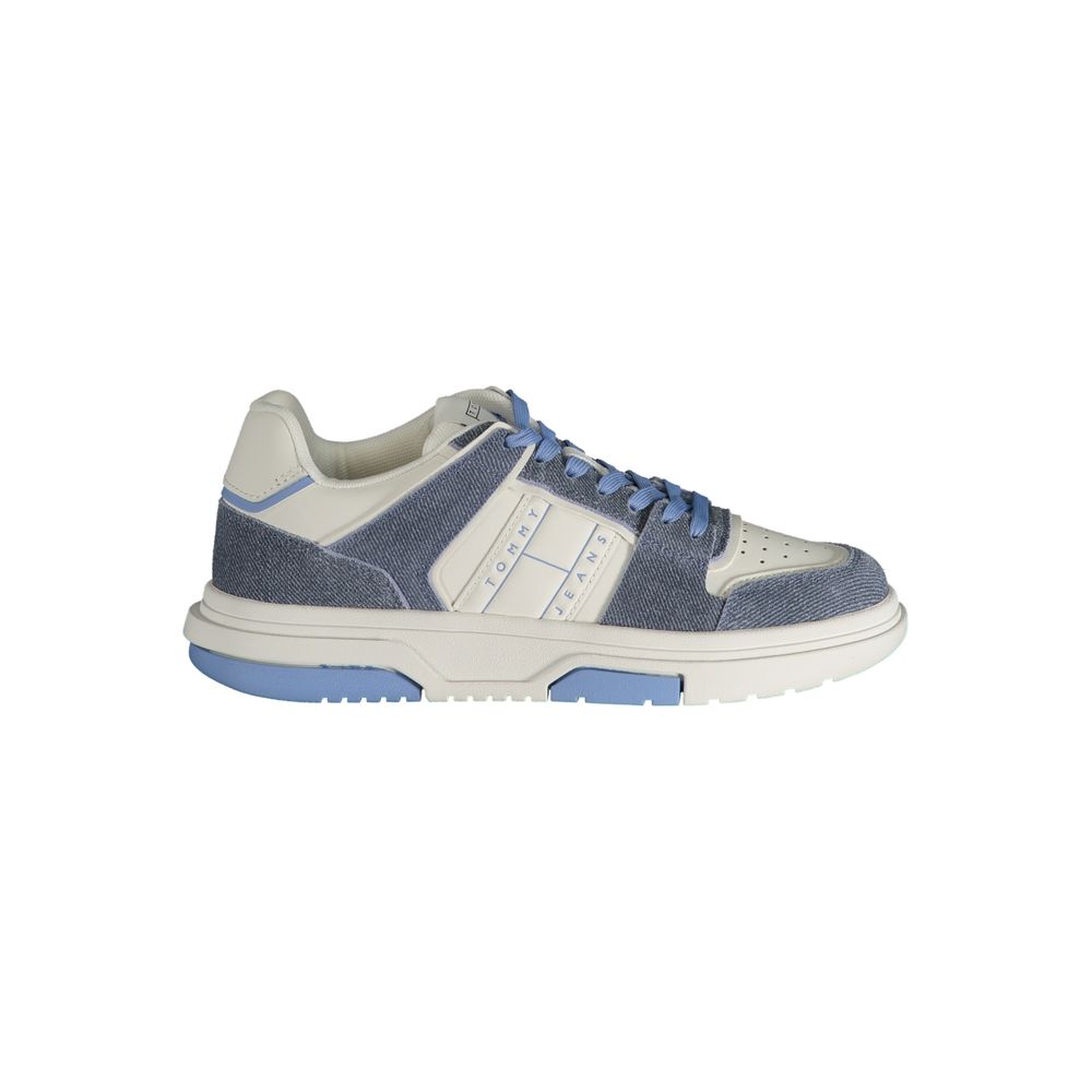 Baskets Tommy Hilfiger en cuir bleu clair pour femme