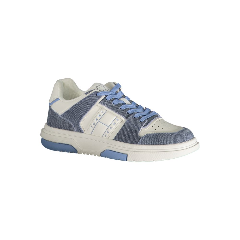 Baskets Tommy Hilfiger en cuir bleu clair pour femme