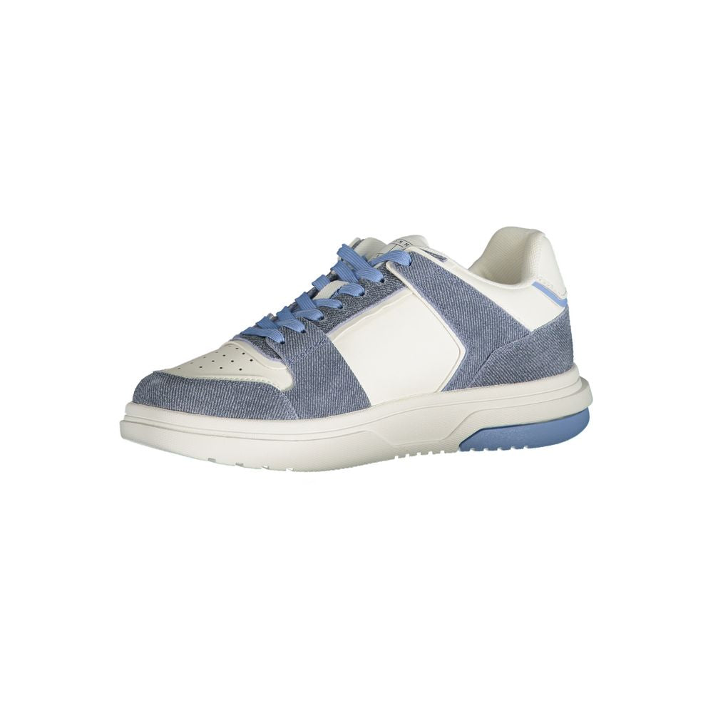 Baskets Tommy Hilfiger en cuir bleu clair pour femme