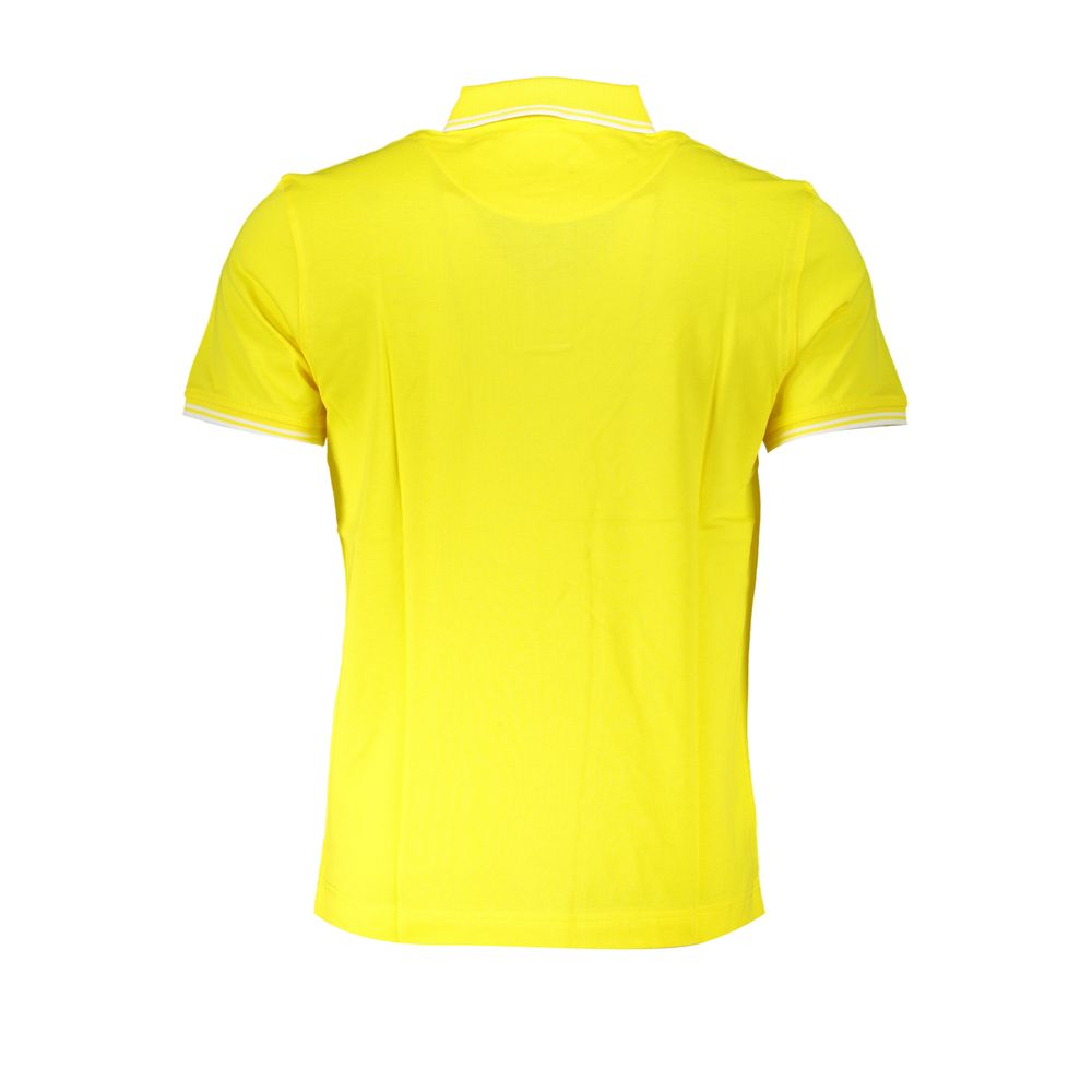 Polo élégant en coton jaune Harmont &amp; Blaine avec détails contrastés