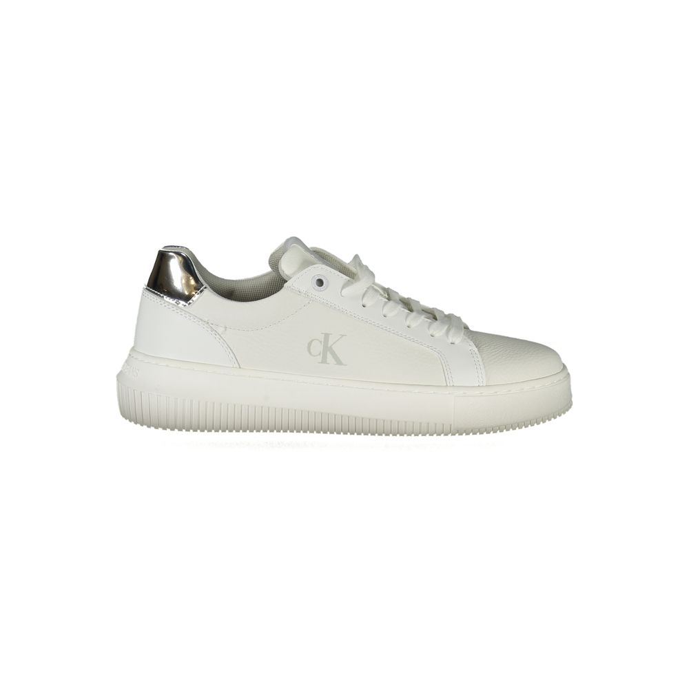 Baskets Calvin Klein blanches en polyéthylène pour femme