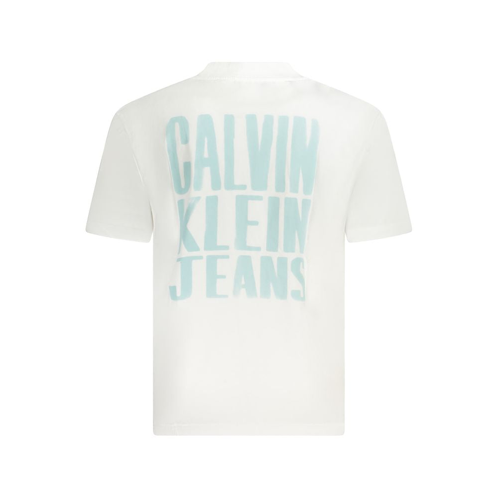 T-shirt en coton blanc Calvin Klein