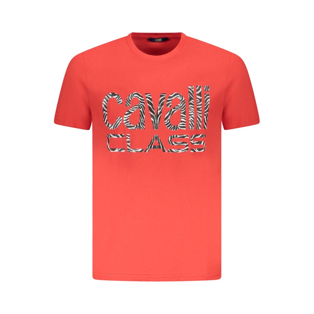 T-shirt Cavalli Class en coton rouge pour homme