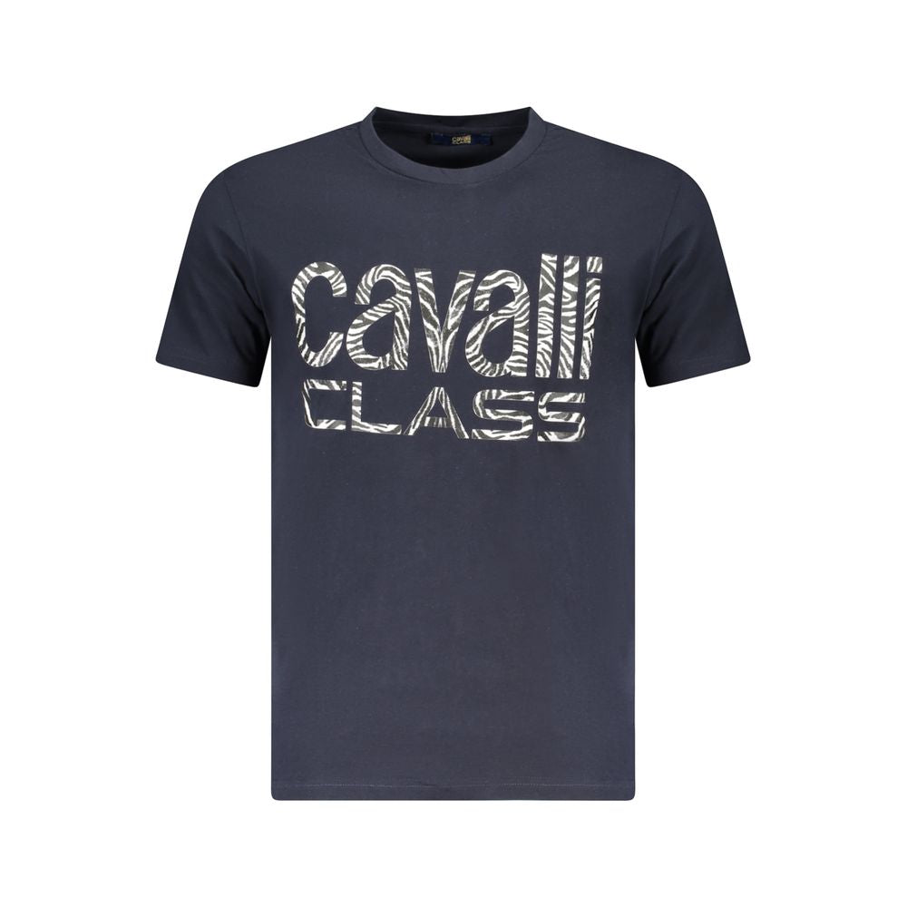 T-shirt Cavalli Class en coton bleu pour homme