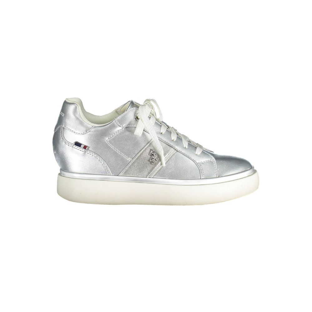Baskets grises en polyester pour femme US POLO ASSN.