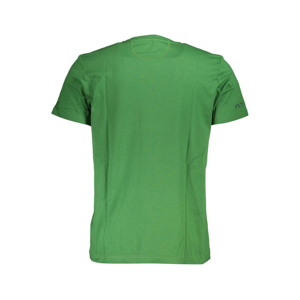 T-shirt homme en coton vert La Martina