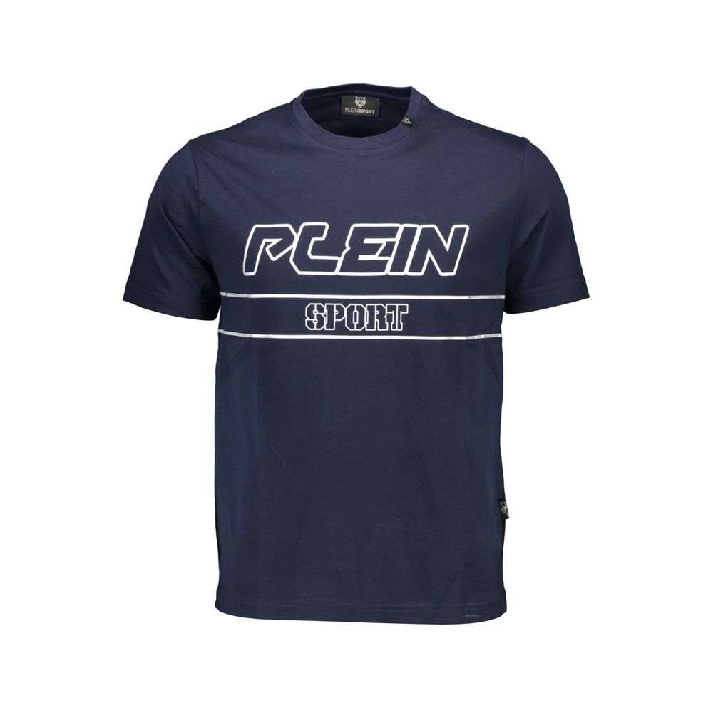 T-shirt Plein Sport en coton bleu pour homme