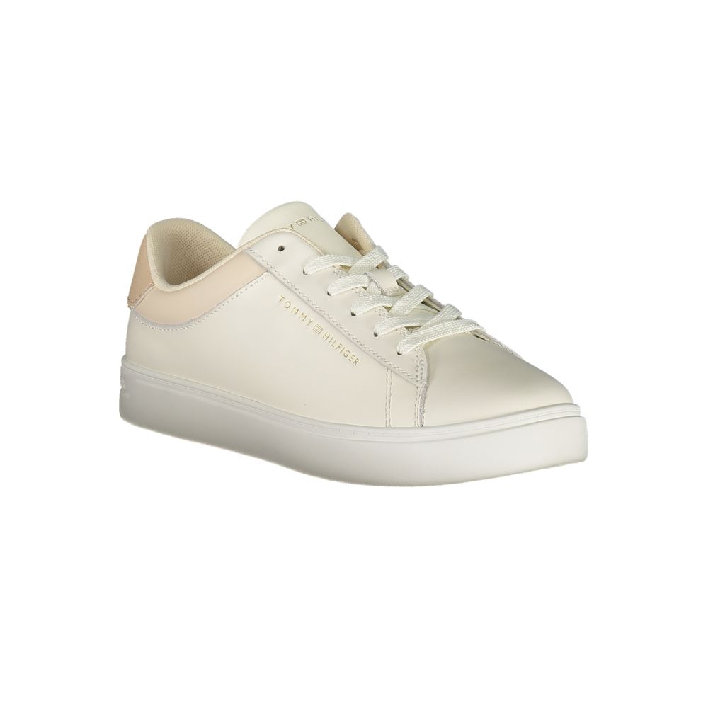 Baskets Tommy Hilfiger en cuir beige pour femme
