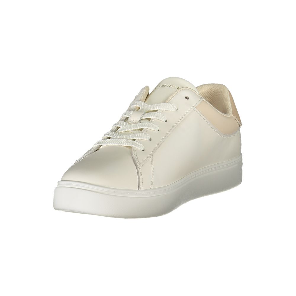 Baskets Tommy Hilfiger en cuir beige pour femme