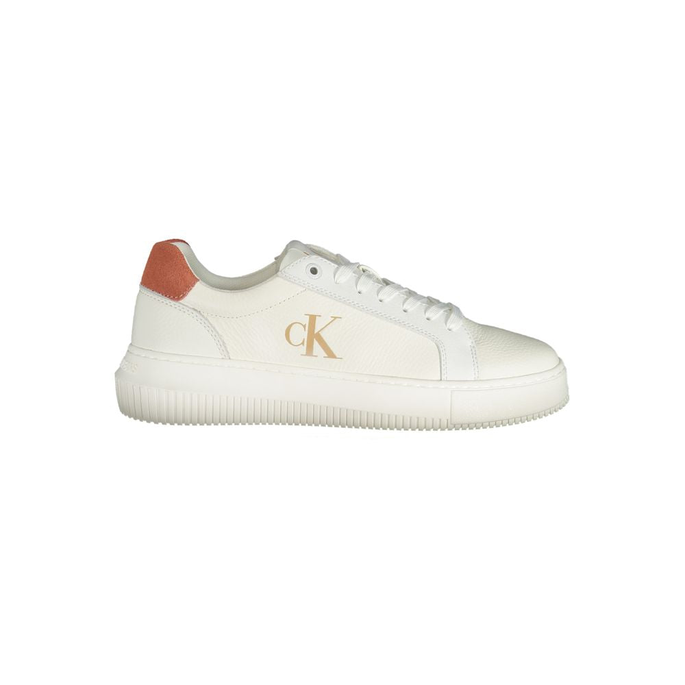 Baskets Calvin Klein blanches en polyéthylène pour femme