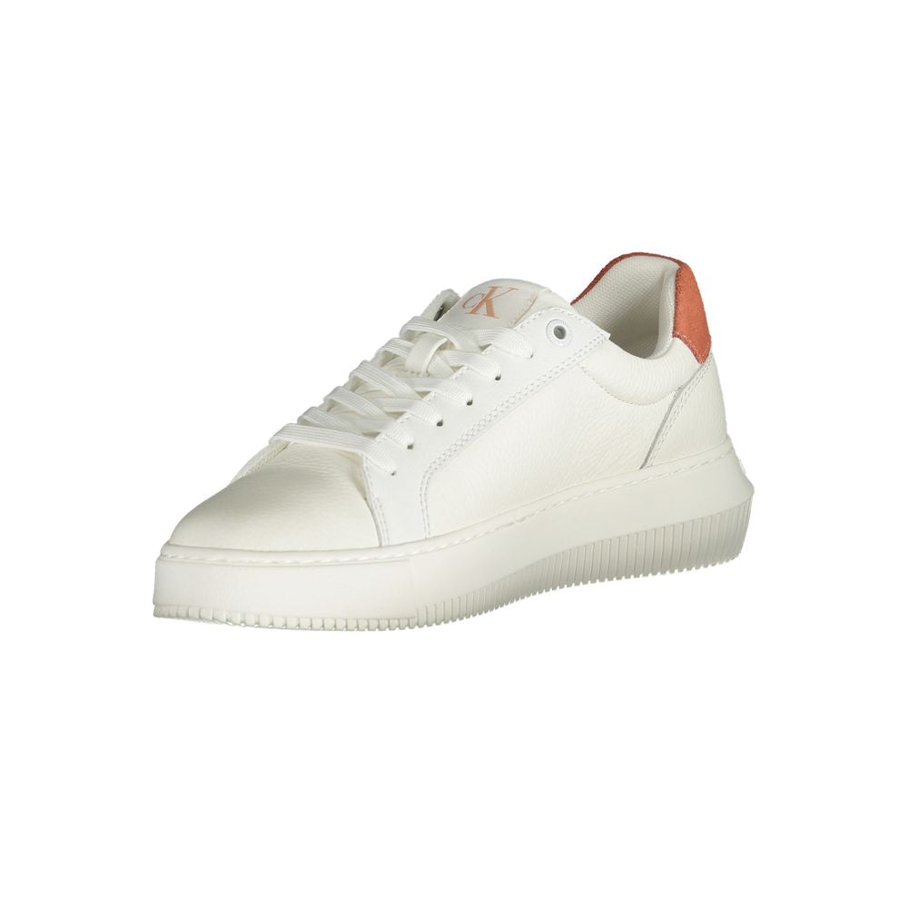 Baskets Calvin Klein blanches en polyéthylène pour femme