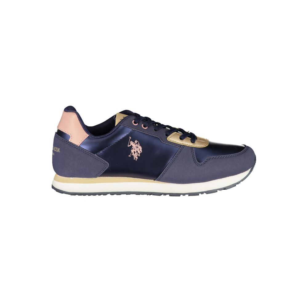 Baskets bleues en polyester US POLO ASSN.