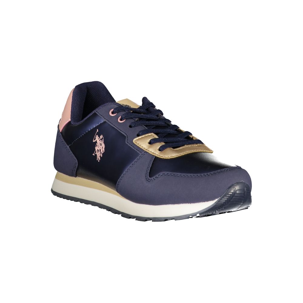 Baskets bleues en polyester US POLO ASSN.
