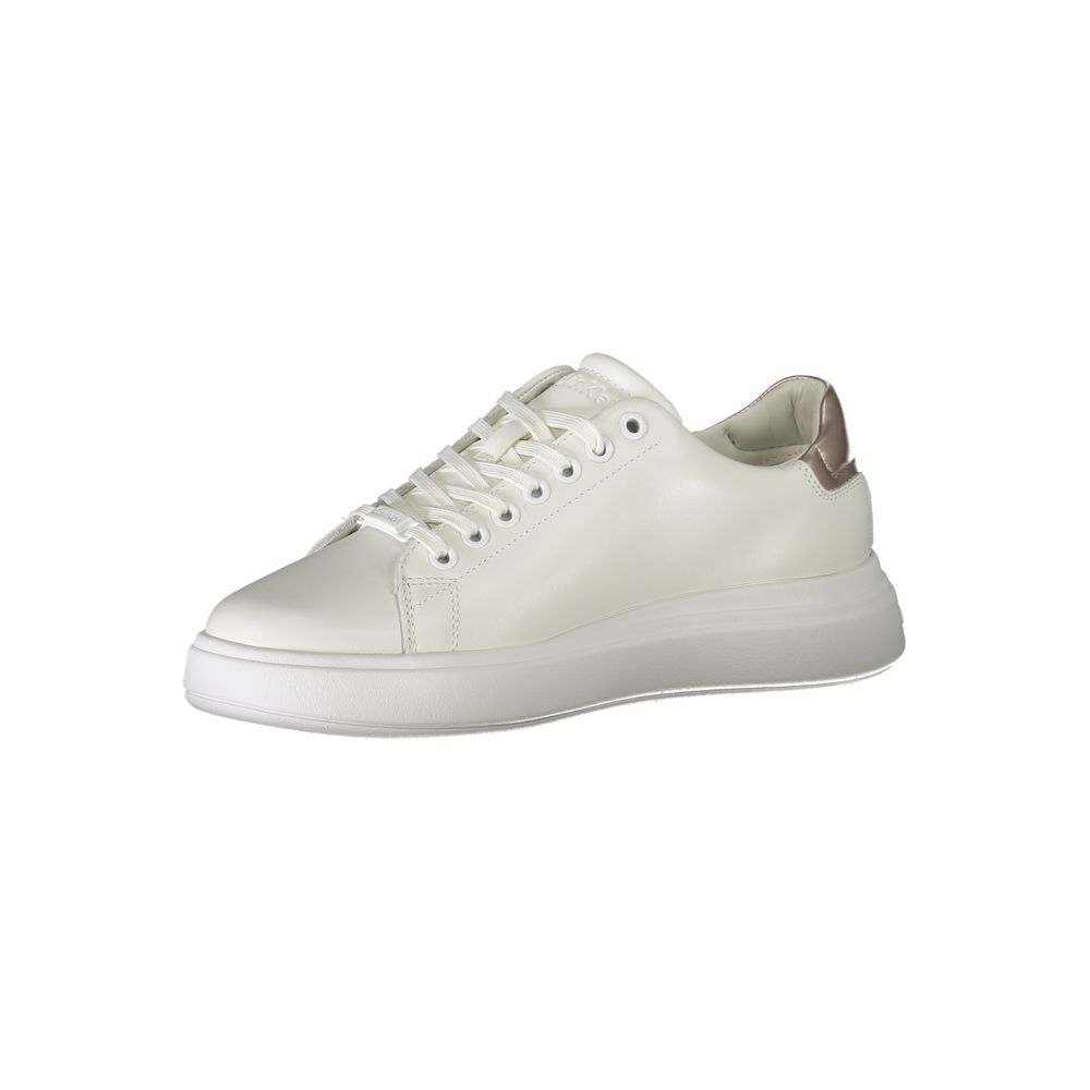 Baskets Calvin Klein en polyester blanc