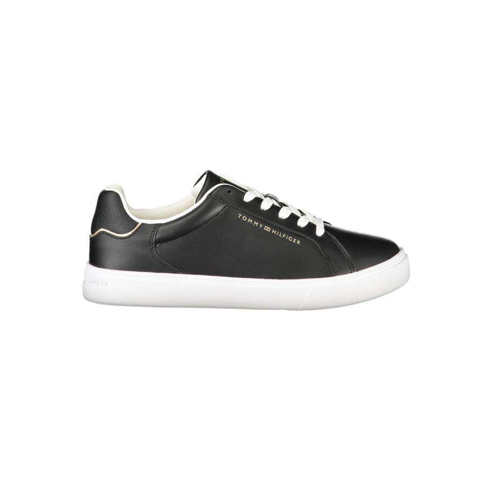 Baskets Tommy Hilfiger en cuir noir pour femme