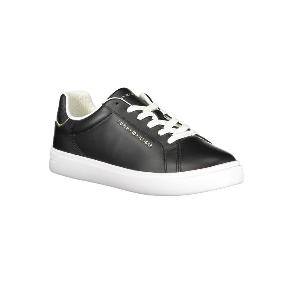 Baskets Tommy Hilfiger en cuir noir pour femme