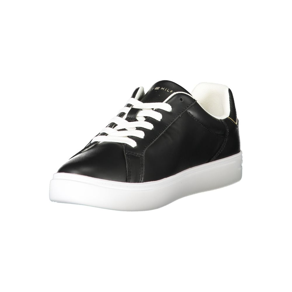 Baskets Tommy Hilfiger en cuir noir pour femme