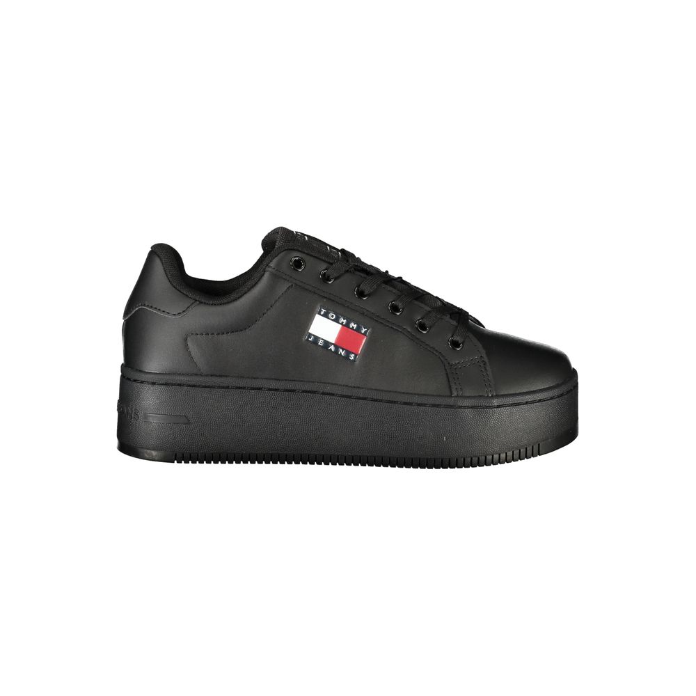 Baskets noires en polyéthylène pour femme Tommy Hilfiger