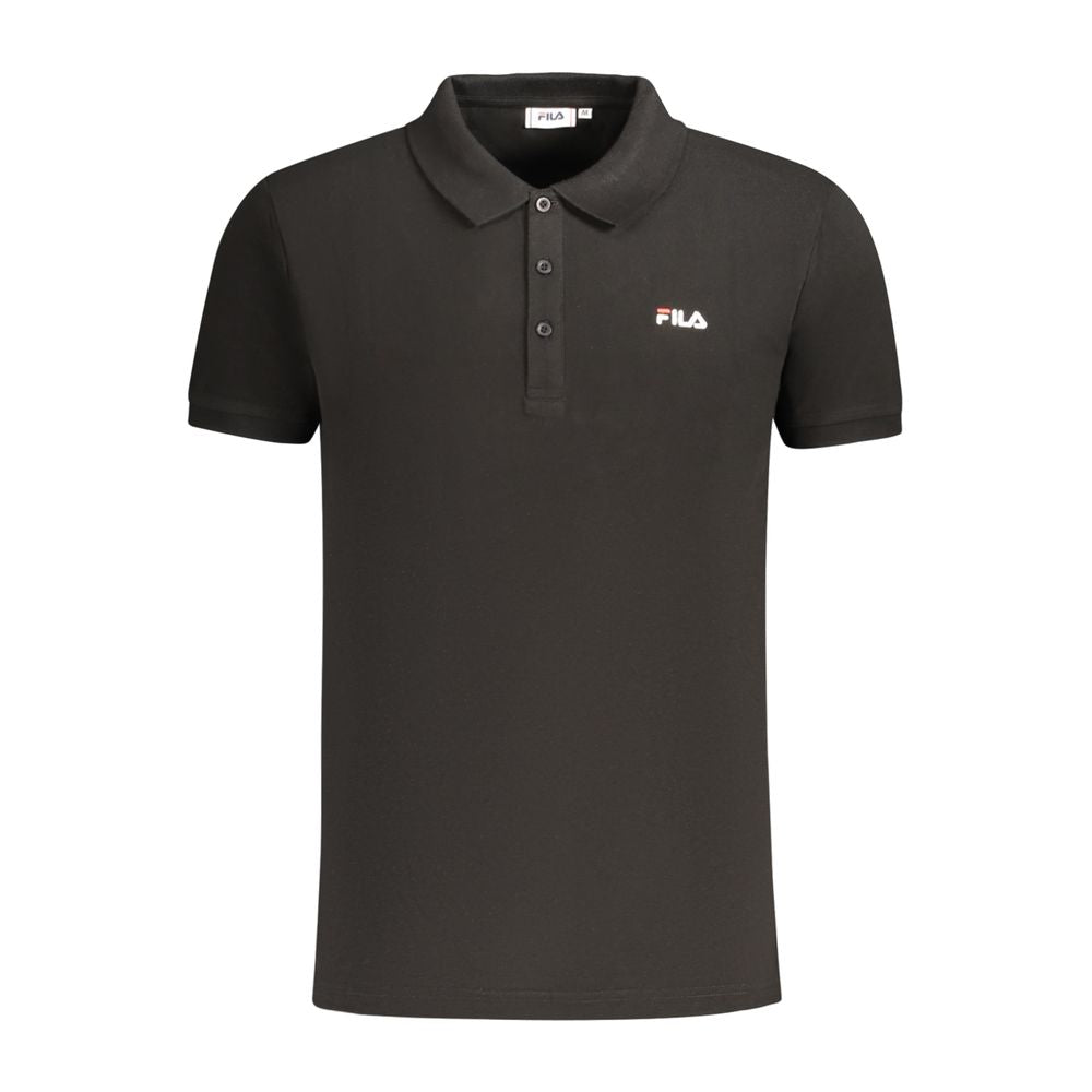 Polo Fila en coton noir pour homme