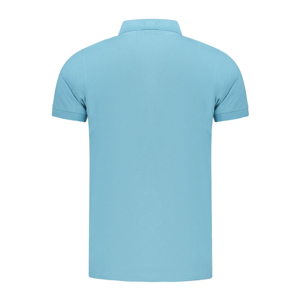 Polo homme bleu clair en coton Norvège 1963