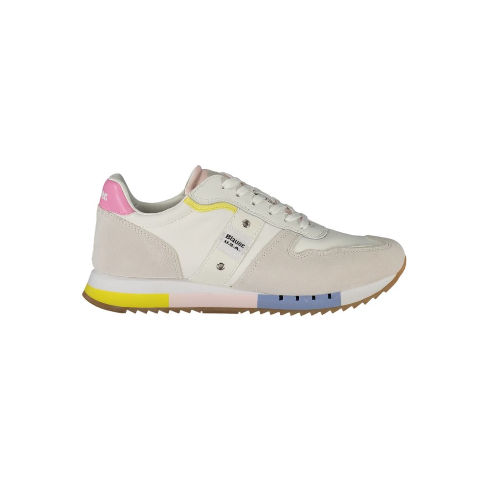Baskets Blauer en cuir blanc pour femme