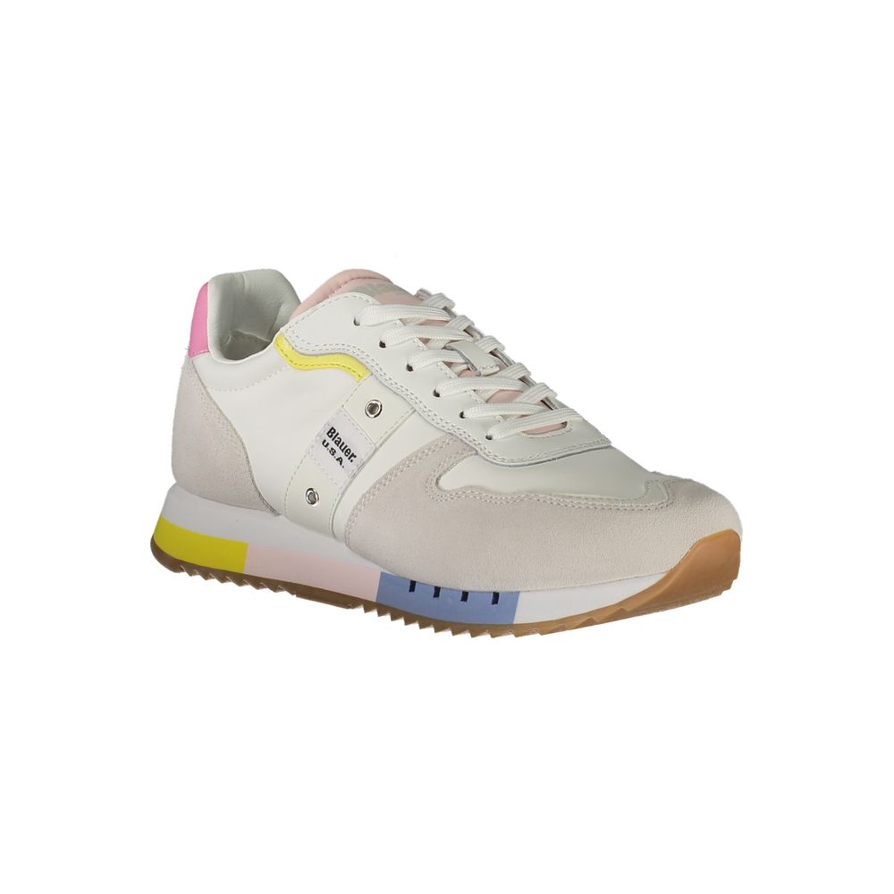 Baskets Blauer en cuir blanc pour femme
