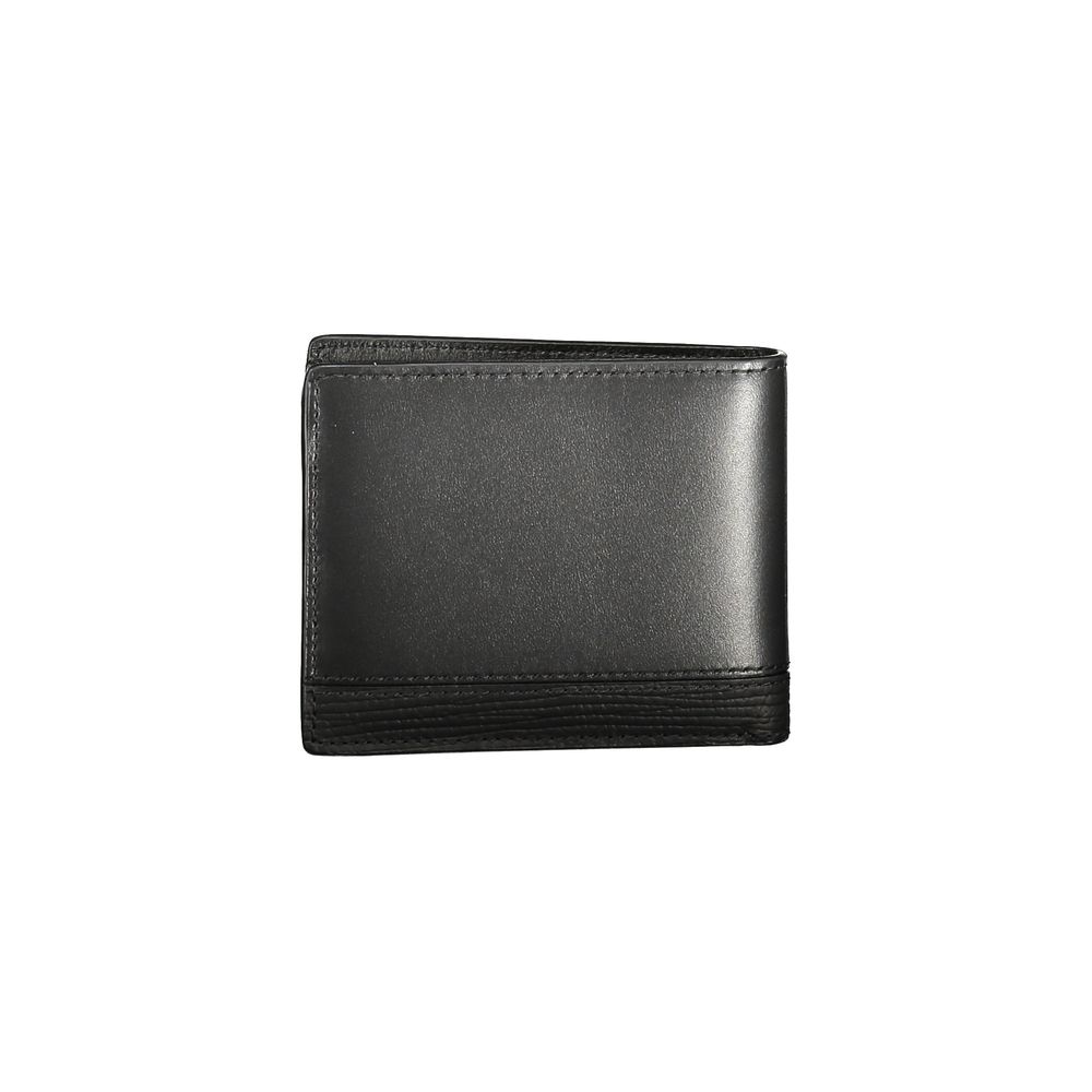 Portefeuille homme en cuir noir Tommy Hilfiger