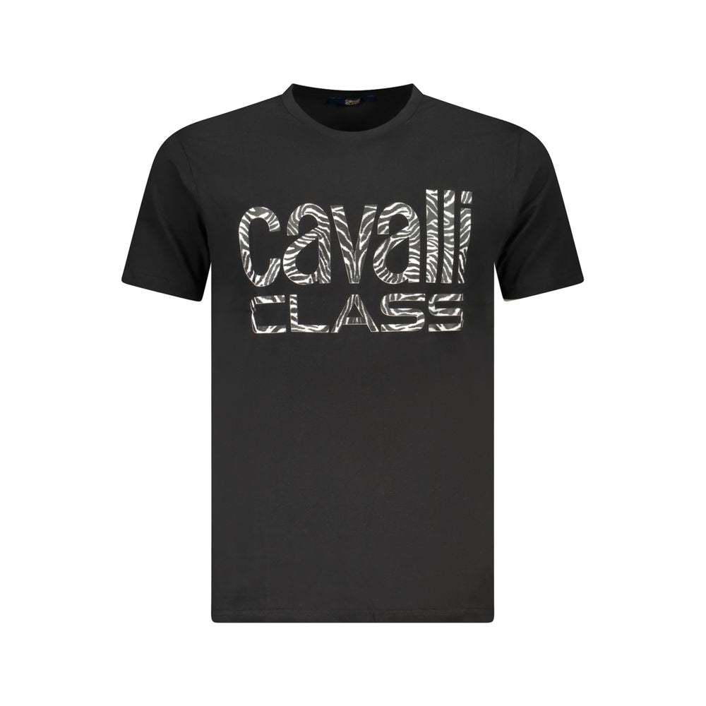 T-shirt Cavalli Class en coton noir pour homme