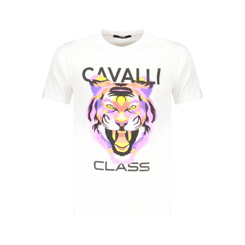 T-shirt Cavalli Class en coton blanc pour homme