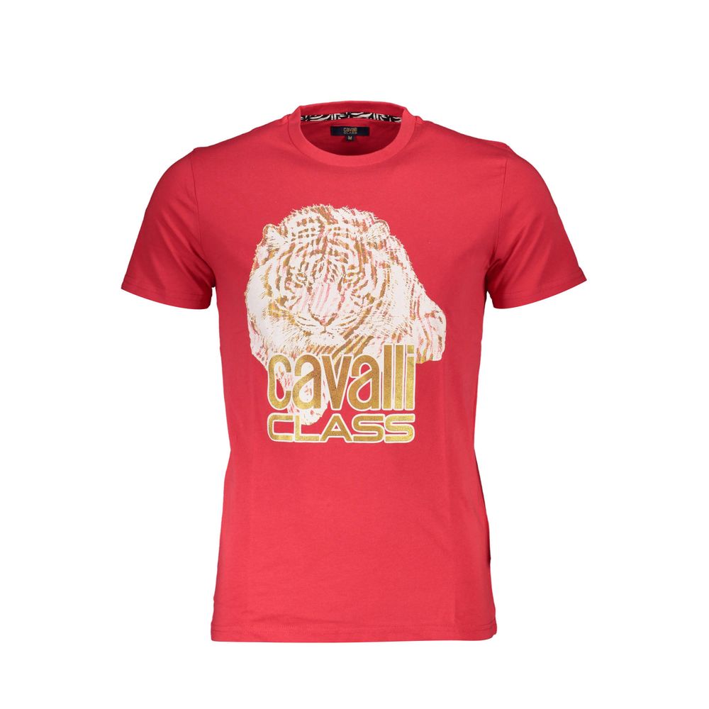 T-shirt Cavalli Class en coton rouge pour homme