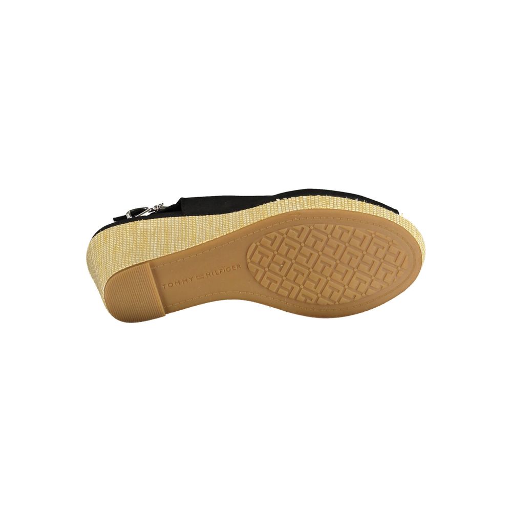 Sandales Tommy Hilfiger en coton noir pour femme