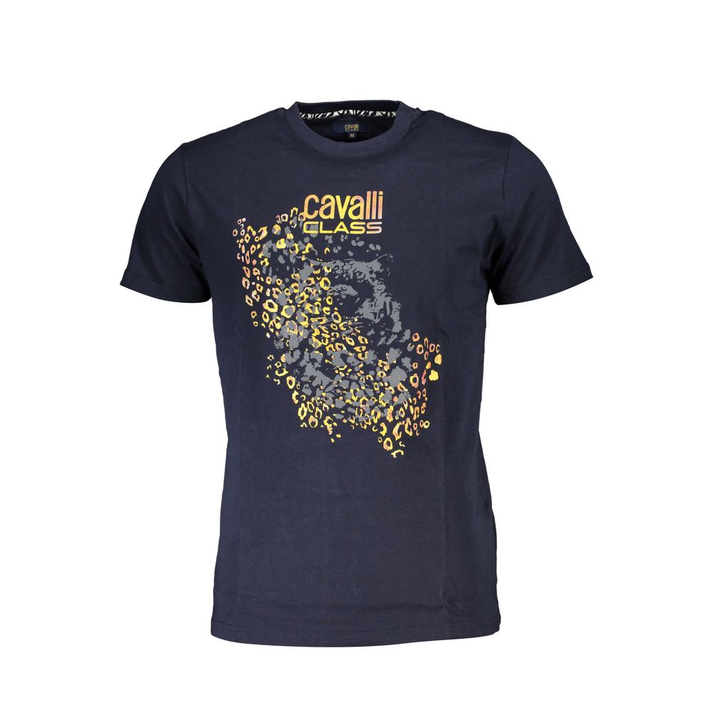 T-shirt Cavalli Class en coton bleu pour homme