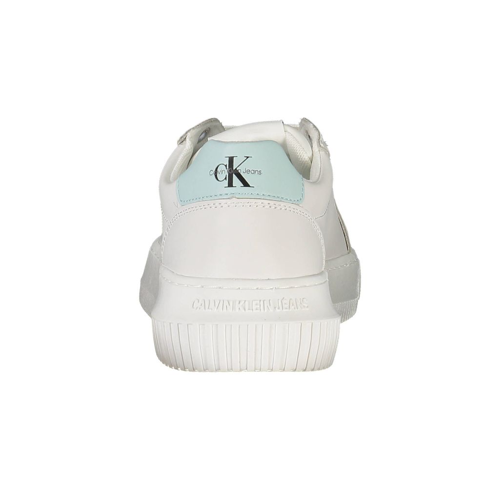 Baskets blanches en polyester recyclé pour femme Calvin Klein