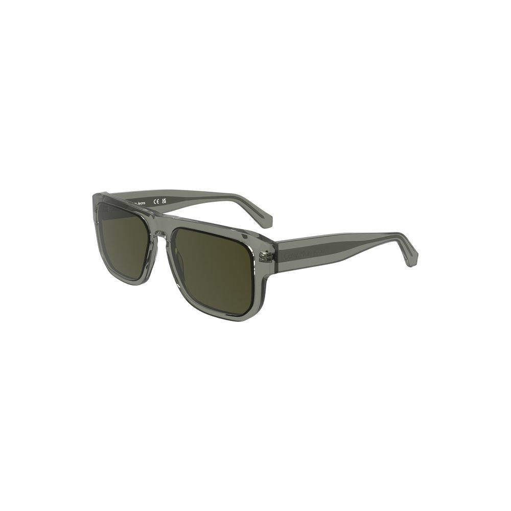 Lunettes de soleil Calvin Klein en acétate gris pour homme