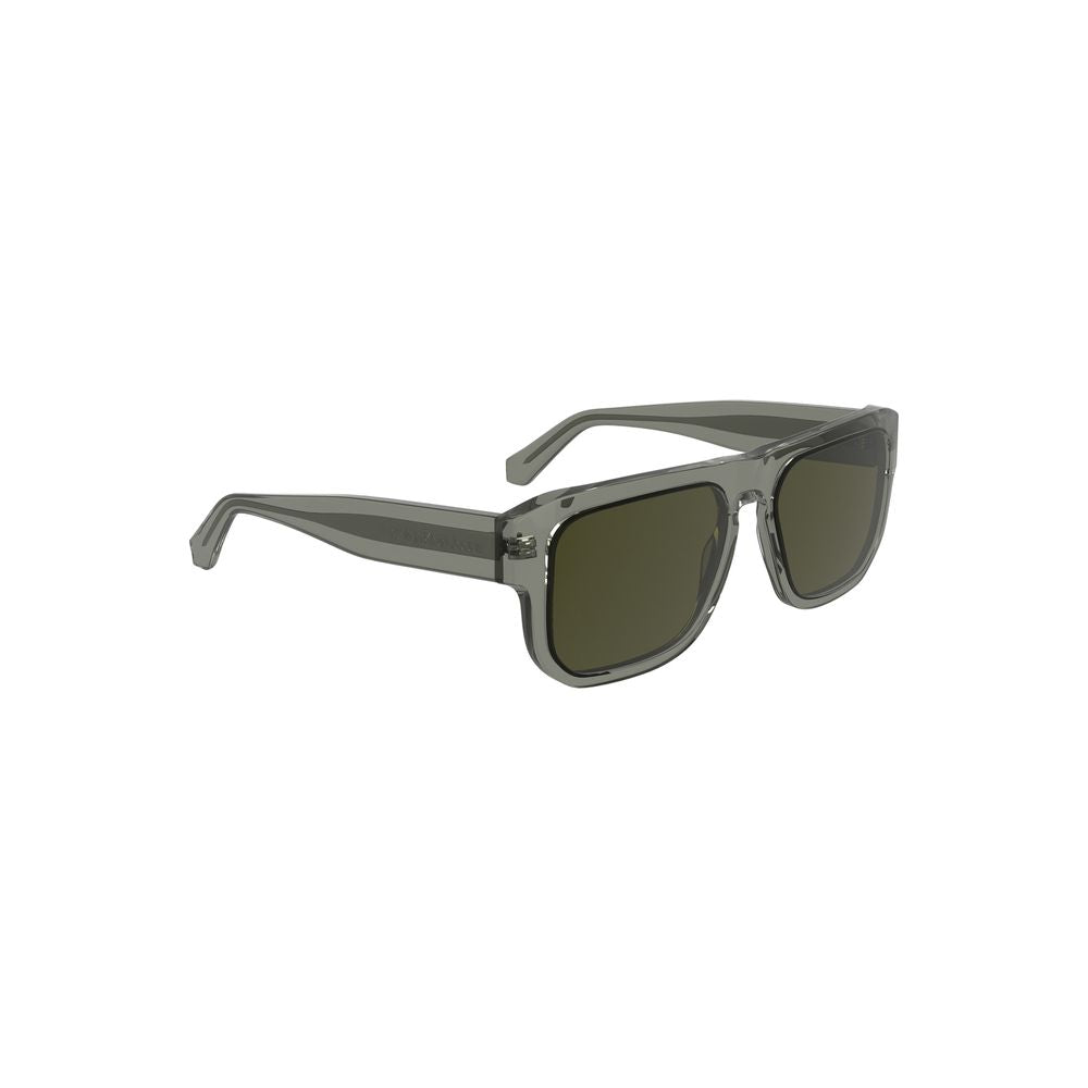 Lunettes de soleil Calvin Klein en acétate gris pour homme