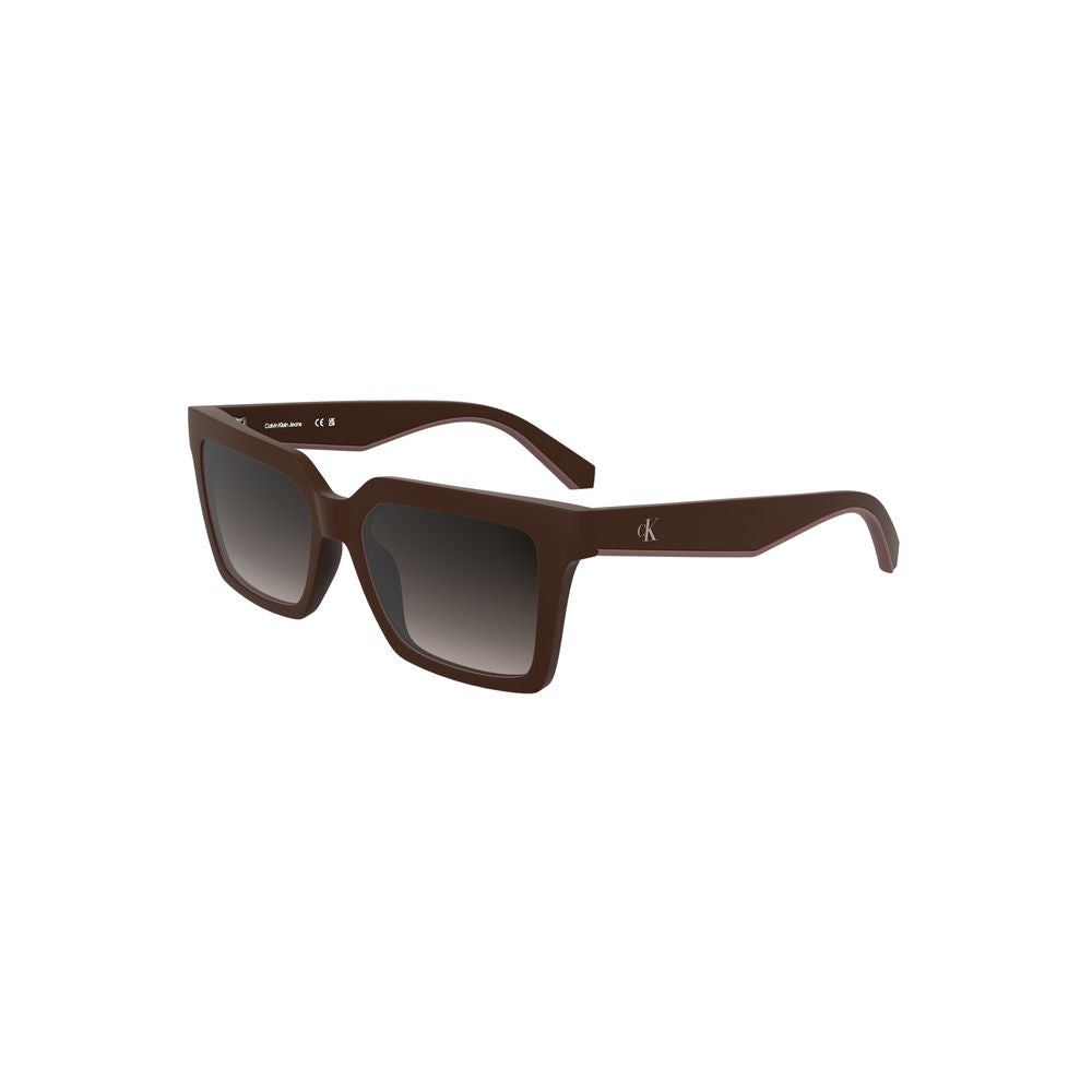 Lunettes de soleil Calvin Klein rouges en tissu biosourcé