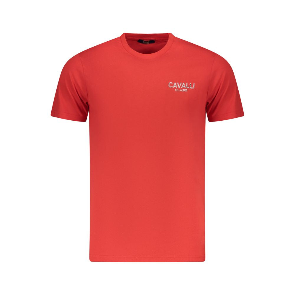 T-shirt Cavalli Class en coton rouge pour homme