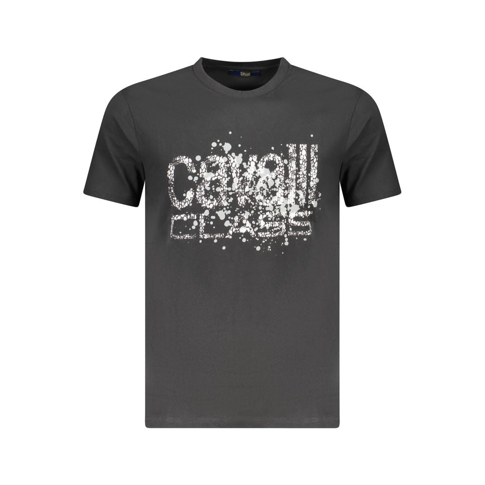 T-shirt Cavalli Class en coton noir pour homme